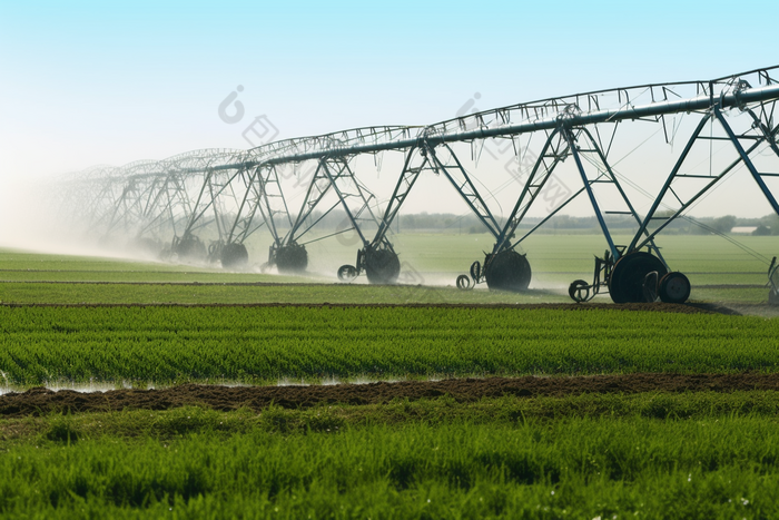 农田自走式喷灌机水利设施节水灌溉
