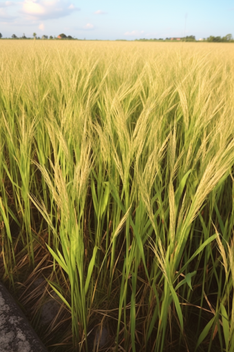 水稻的稻纹枯病摄影图