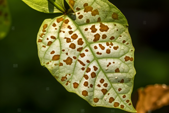 叶子溃烂<strong>蔬菜种植</strong>茄子病虫害摄影图