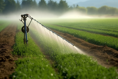 农田智能灌溉资源摄影图