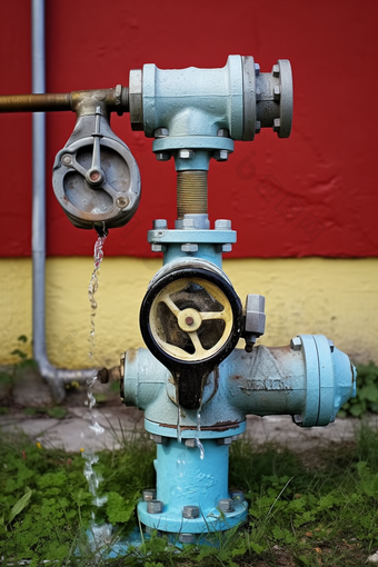 水利设施灌溉水泵摄影图