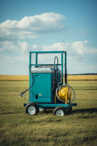 设施柴油机水泵摄影图