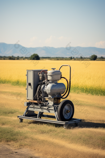 农业柴油机水泵摄影图
