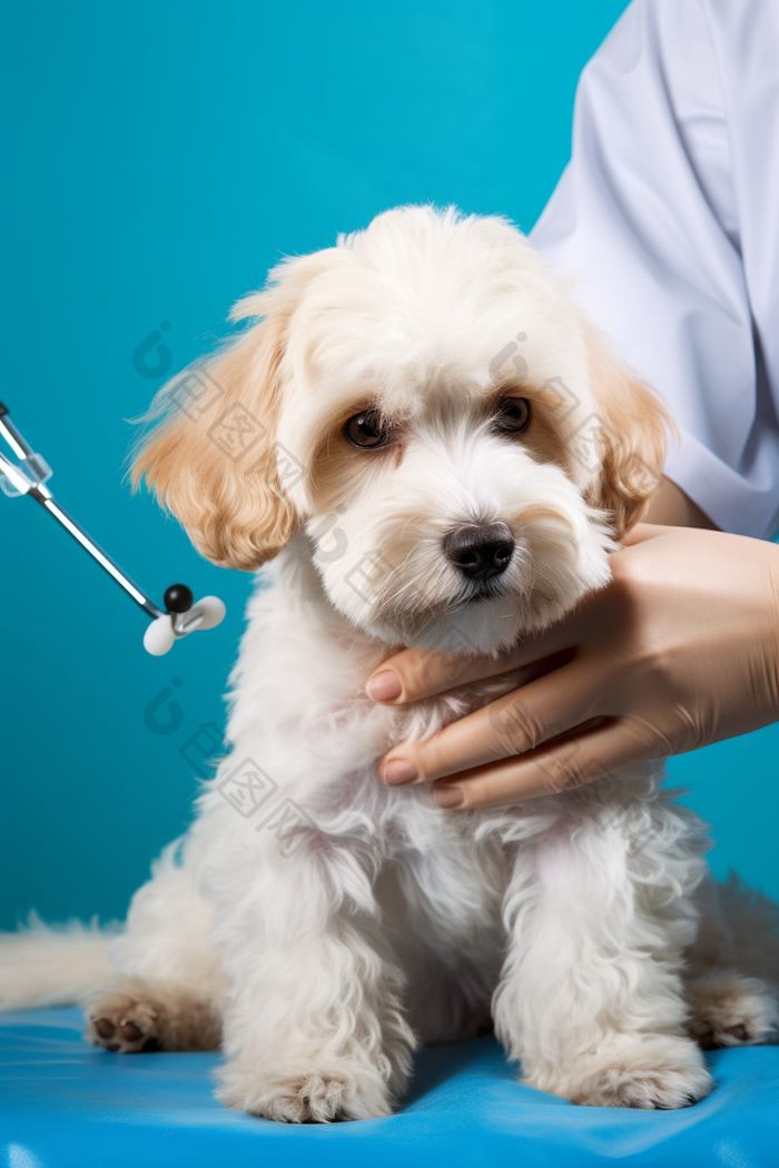 宠物医院疫苗接种动物防疫摄影图