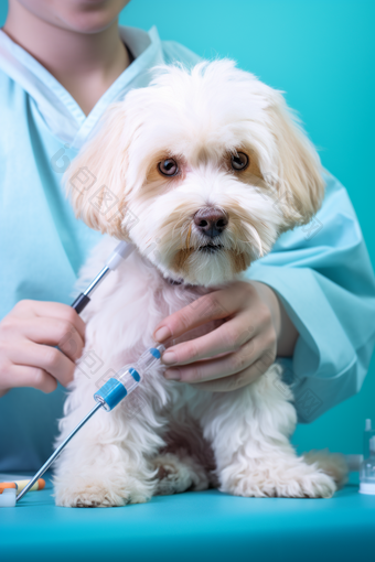 动物疫苗检查医生接种摄影图