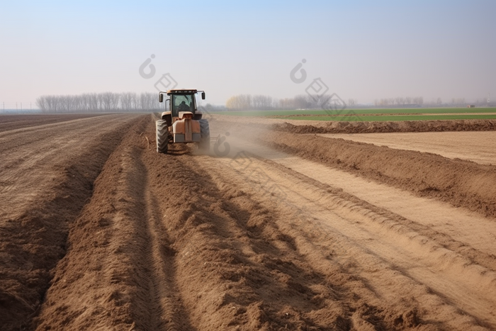 高标准农田建设推进建设农业乡村振兴摄影图