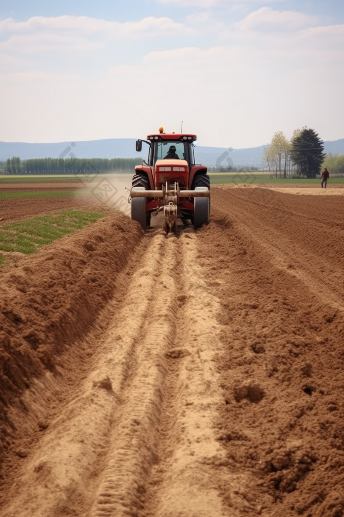 高标准农田建设推进建设农业农田工程乡村振兴摄影图