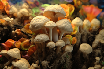蘑菇场景种植场景摄影图