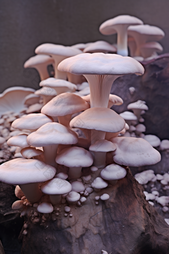 平菇美食照片种植场景菇类采摘摄影图