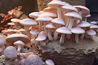 平菇农作物种植场景菌菇栽培生长环境