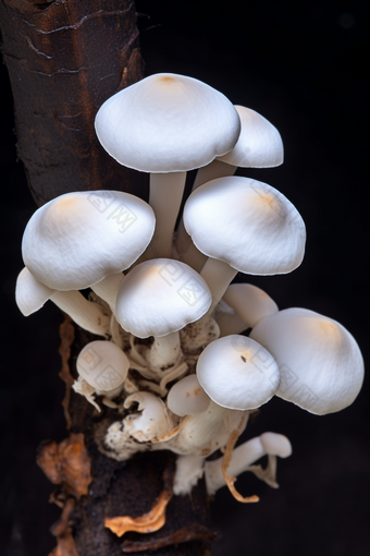 白蘑菇种植农业<strong>场景</strong>摄影图