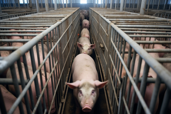 畜牧业养殖化猪舍农场猪养殖摄影图