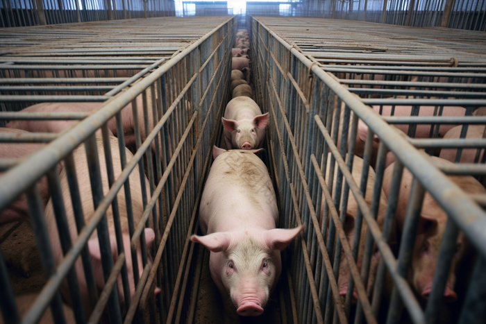 农场畜牧业环境猪圈猪养殖摄影图
