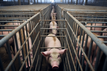 猪舍环境<strong>猪圈</strong>猪养殖摄影图