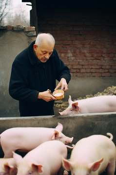 猪饲养猪养殖猪圈摄影图