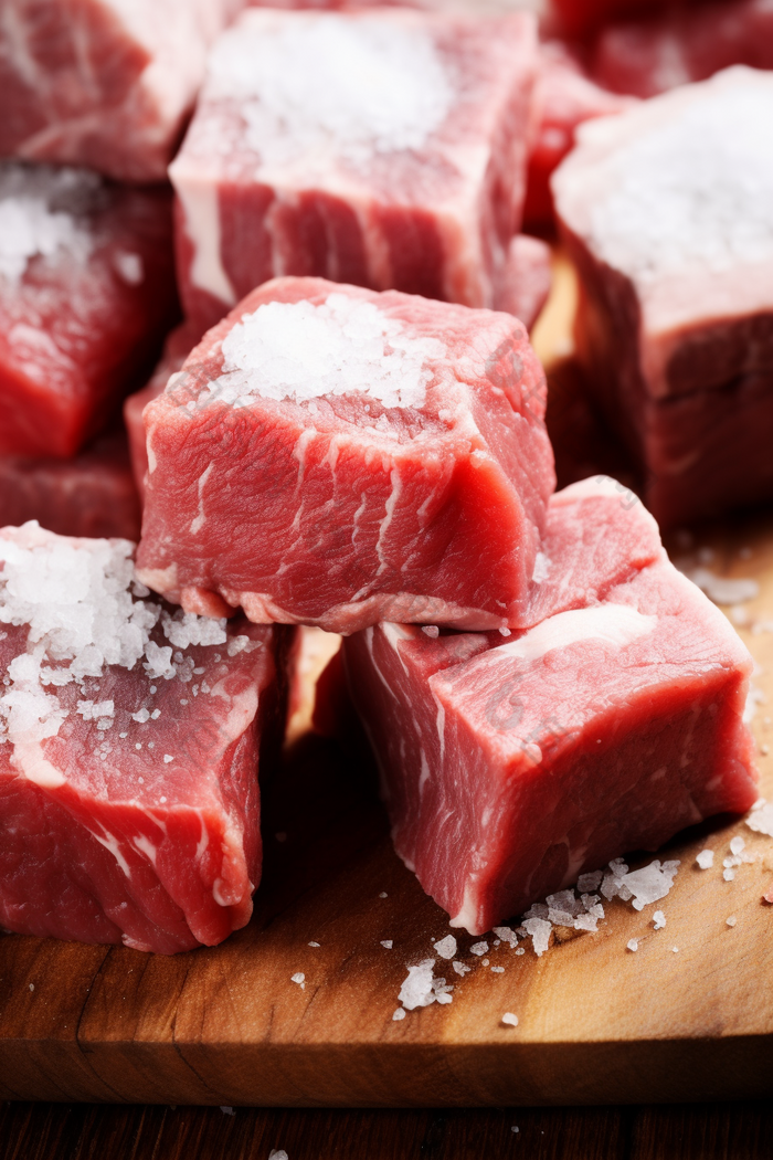 采购肉类市场冷冻猪肉美食摄影图