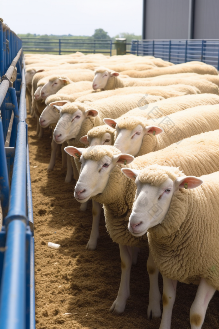 供应羊群标准化养殖基地摄影图