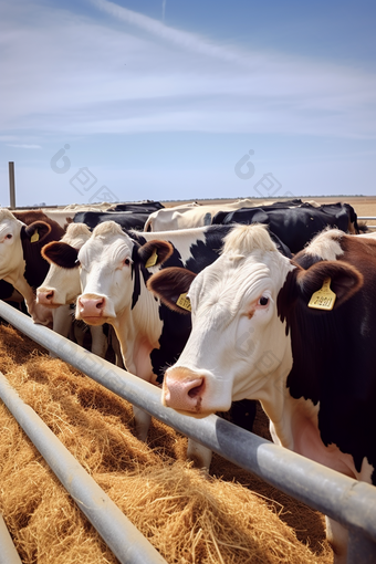 高品质供应牛现代化养殖基地摄影图