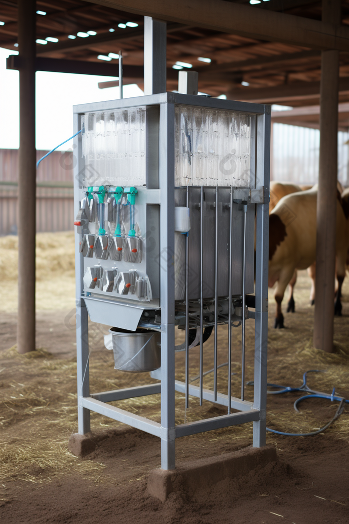 高标准养殖场人造物专业消毒系统摄影图