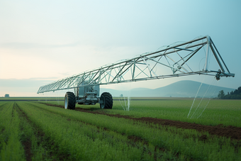 农田作物种植机械用具<strong>灌溉</strong>机摄影图
