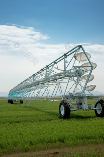 农业农村庄稼作物种植机械用具<strong>灌溉</strong>机摄影图