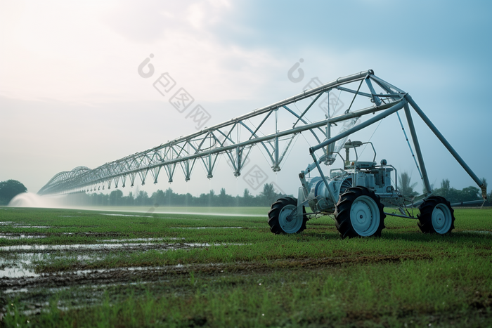 农业农村农田作物种植机械用具灌溉机摄影图l