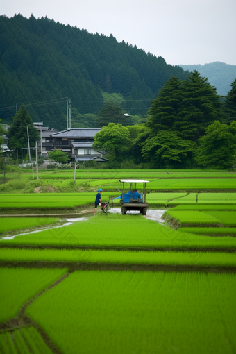 <strong>农业</strong>农村农田作物种植机械用具种植机摄影图