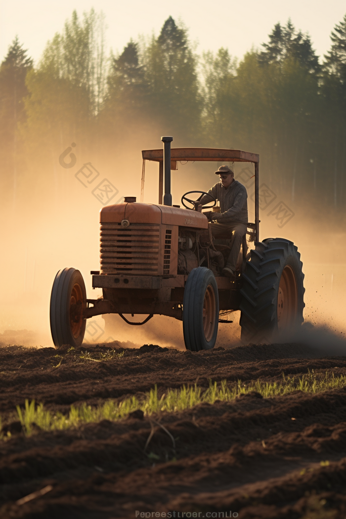 农业农村农田作物种植机械用具耕作机庄稼农场