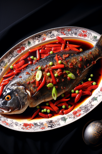 <strong>中国</strong>餐饮美食特色徽菜臭鳜鱼摄影图