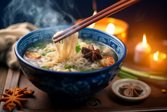中国餐饮<strong>地方特色</strong>西北菜羊肉泡馍拉面摄影图