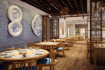 美食地方特色港式茶餐厅场景摄影图