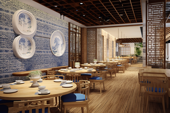中国餐饮美食地方特色港式茶餐厅场景摄影图
