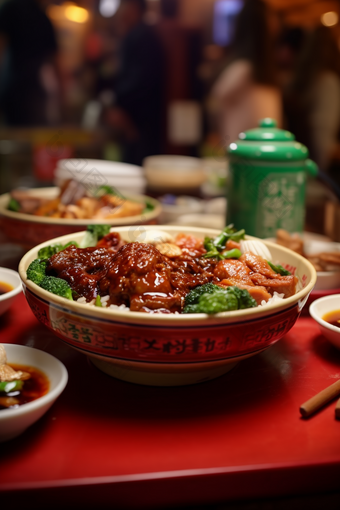 美食<strong>地方特色</strong>港式茶餐厅菜品摄影图