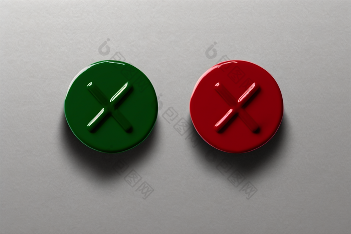 标示标识对号叉号符号摄影图图片-包图网