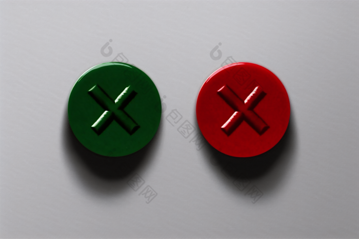 企业宣传商务图标标示标识对号叉号摄影图图片-包图网