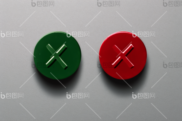 企业商务图标标示标识对号叉号符号摄影图图片-包图网
