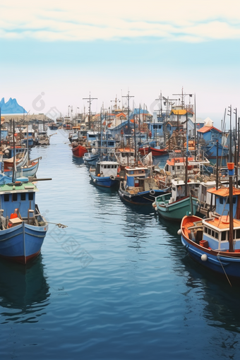 渔业码头摄影图