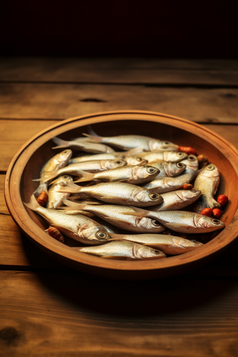 水产海产鱼类海鲜餐饮生鲜河鲜鲫鱼摄影图