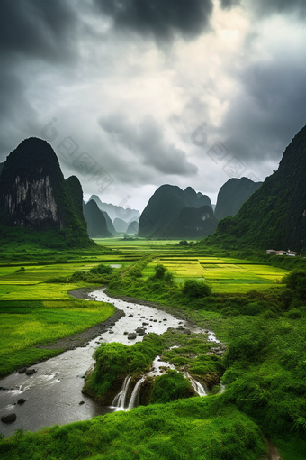 餐饮生鲜河鲜青鱼鱼塘场景摄影图