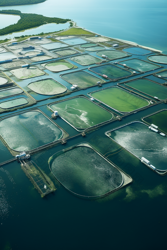 虾类养殖<strong>海鲜</strong>餐饮生鲜河鲜虾塘场景摄影图