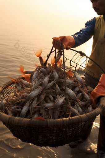 虾类养殖<strong>海鲜</strong>餐饮生鲜河鲜虾养殖户场景摄影图