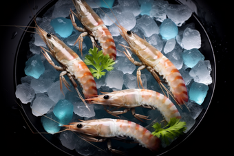 水产海产虾类海鲜餐饮生鲜河鲜虾商业摄影摄影图