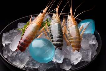 水产海产虾类养殖海鲜餐饮生鲜虾商业摄影摄影图