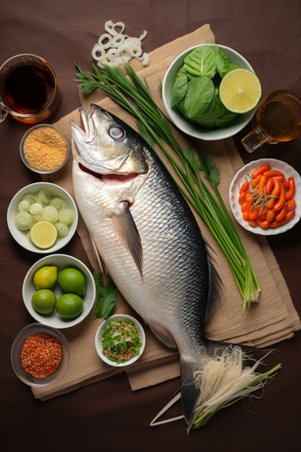 海产鱼类养殖海鲜餐饮生鲜河鲜鲢鱼摄影图