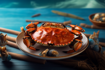 水产蟹类养殖海鲜餐饮生鲜河鲜大闸蟹摄影图