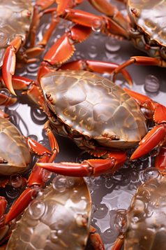 水产海产蟹类养殖海鲜餐饮生鲜大闸蟹生鲜摄影图