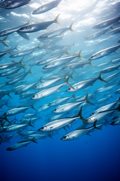 水产海产养殖海鲜餐饮生鲜河鲜梭鱼摄影图