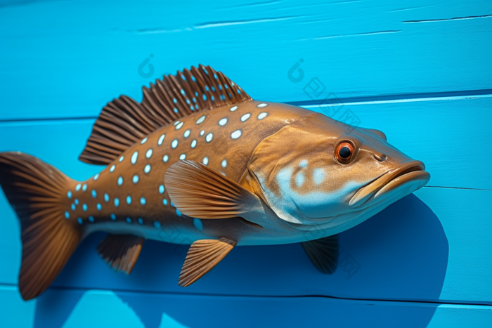 水产海产鱼类养殖餐饮生鲜河鲜石斑鱼浅海滩涂养殖摄影图