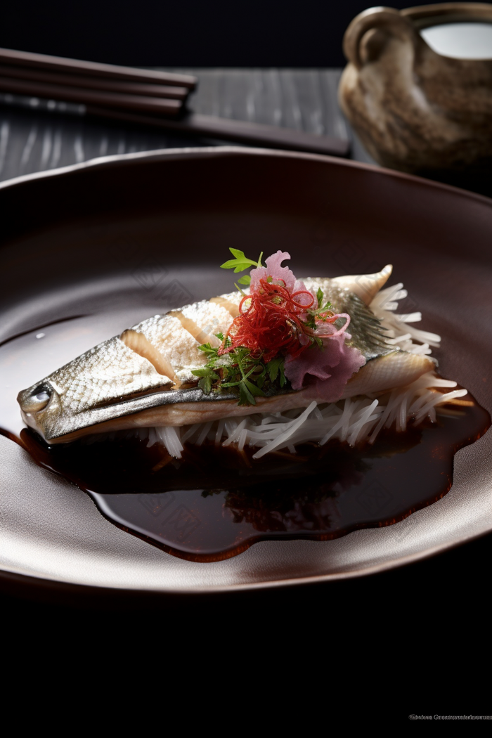 餐饮生鲜河鲜鲈鱼摄影图