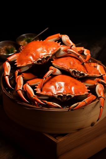 <strong>海产</strong>蟹类养殖海鲜餐饮生鲜河鲜梭子蟹摄影图